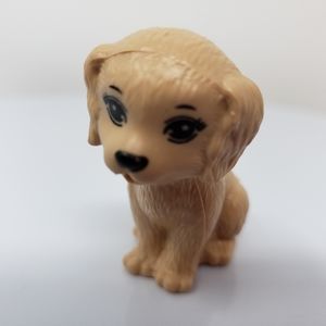 Dog Puppy Brown Spotted Toy Figure No Markings